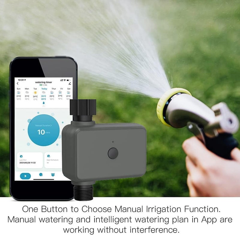 Foloose Automatic Watering Timer Intelnt Tuya APP BT Delay Programmable Irrigation Timer with Automatic and Manual Watering Need to be Compatible with Alexa and Wse Google Home Voice Control with the Gateway - Image 2