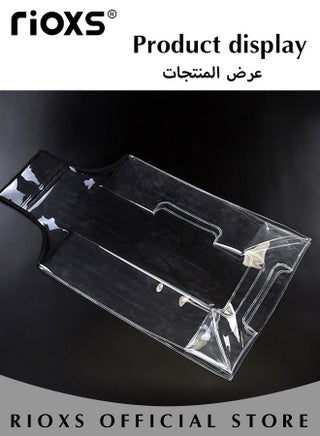 غطاء الأمتعة الصافية، واقي أمتعة البولي فينيل كلورايد الفاخر، واقي أمتعة السفر الشفاف بحجم 20 بوصة لحقيبة العجلات، وغطاء حقيبة مضادة للغبار ومضادة للخدش -بسمك 0.2 مم، 20 بوصة - view 2