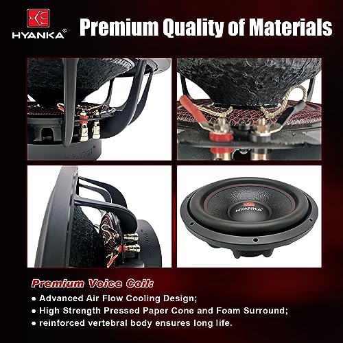 H YANKA BSF-15-4 15 Inch Subwoofer - 2000W MAX Power 15 Inch Paper Cone Subwoofer Car Audio, Black Aluminum Basket, 2.5“ Dual Voice Coil 4 Ohm Impedance 15 Sub for Cars - Image 3