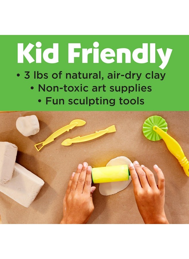 FABER-CASTELL - Faber-Castell Pottery Studio - Kids Pottery Wheel Kit for Ages 8+, Complete Pottery Wheel and Painting Kit for Beginners, 3 lbs of Sculpting Clay and Tools - Image 1