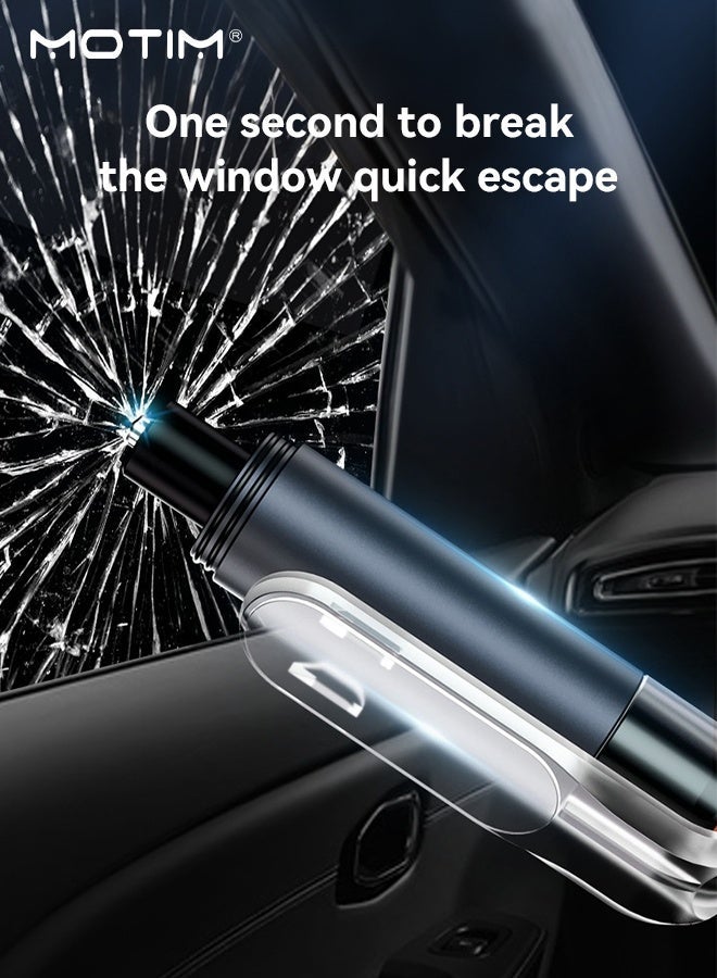 Motim Car Safety Hammer, Emergency Escape Tool One Second Window Breaker, Cutter Car Glass Breaker Life-Saving Emergency Artifact - Image 2