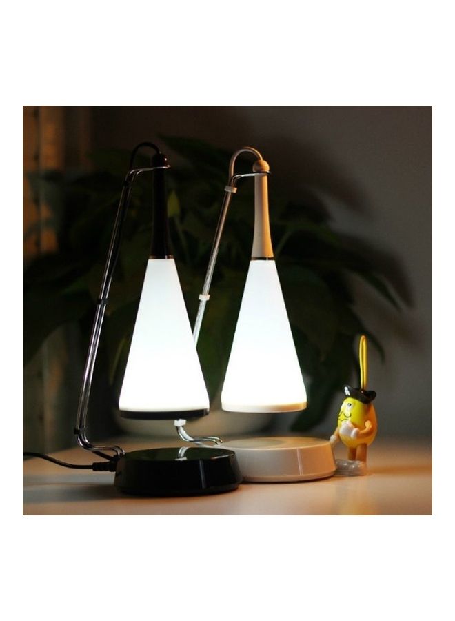 NIBEMINENT Multifunctional Touch Sensor USB LED Desk Lamp + Mini Bluetooth V4.0 Speaker Black/White 28x10x10cm - Image 5