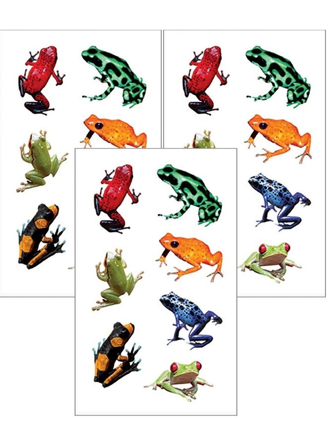 Playhouse Pack Of Three Perforated Sticker Halfsheets For Crafts Trading & Collecting Rainforest Frogs 1 Pack - Image 1