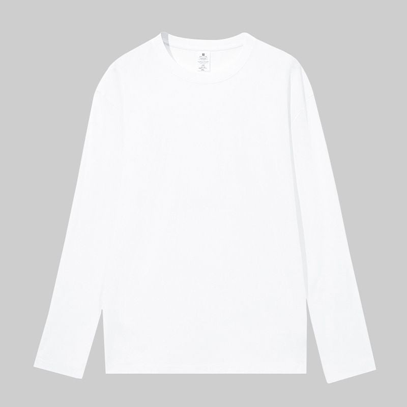 Thermal Underwear Mens Double-Sided Velvet fleece-lined Mid-Collar Autumn and Winter Cold-proof Self-heating Semi-high Collar Autumn Clothes and Pants suit Base shirt long sleeve T white [counter quality]] 