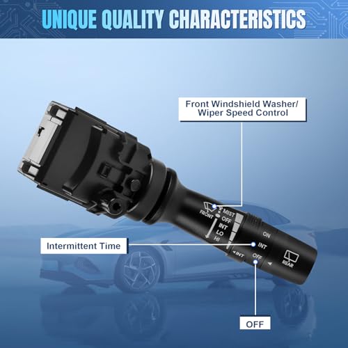 LCWRGS مفتاح مساحات الزجاج الأمامي والخلفي LCWRGS متوافق مع هيونداي أكسنت 2015-2017، توسان 2010-2017، كيا سول 2010-2013، فورت 2011-2013، كويب 11-2013، سبورتاج 11-2013، استبدال 934202K050 - Image 3