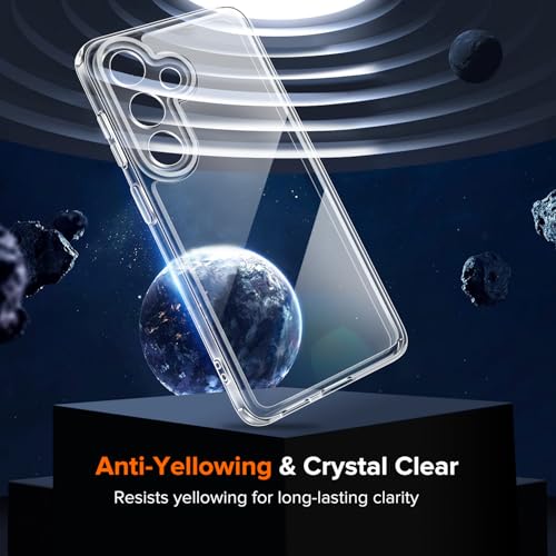 ivoler 3-in-1 Case for Samsung Galaxy S26 Plus 6.7” with 2 Pack Tempered Glass Screen Protector[Full Coverage], [Military Grade Protection] Slim Phone Bumper Cover Clear [Non-Yellowing] - Image 4