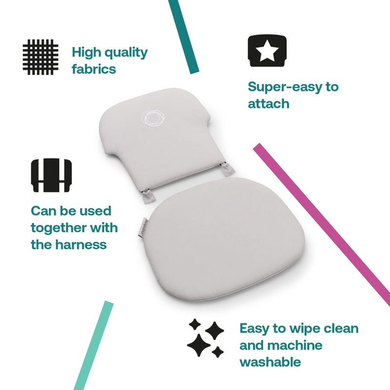 Bugaboo Giraffe Baby Pillow Set for Giraffe Chair Baby Set, Backrest and Seat, Arctic White - Image 4