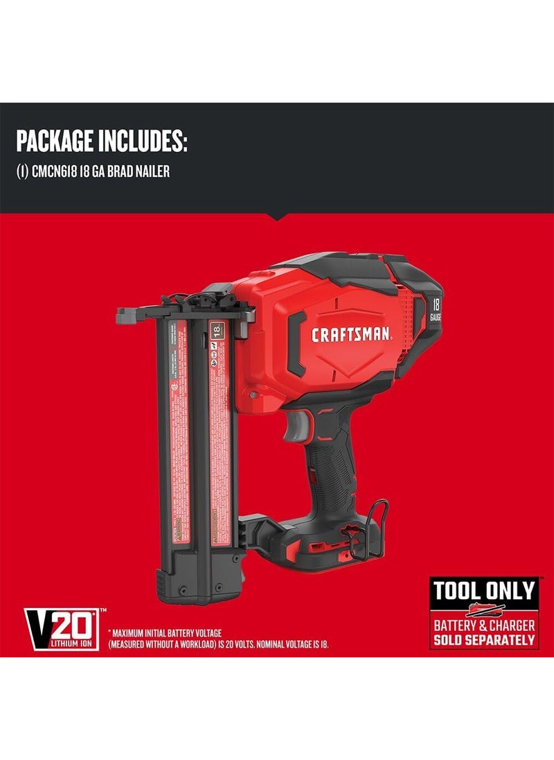 CRAFTSMAN CRAFTSMAN V20 Brad Nailer 18GA Cordless Bare Tool Only CMCN618B  - Image 3
