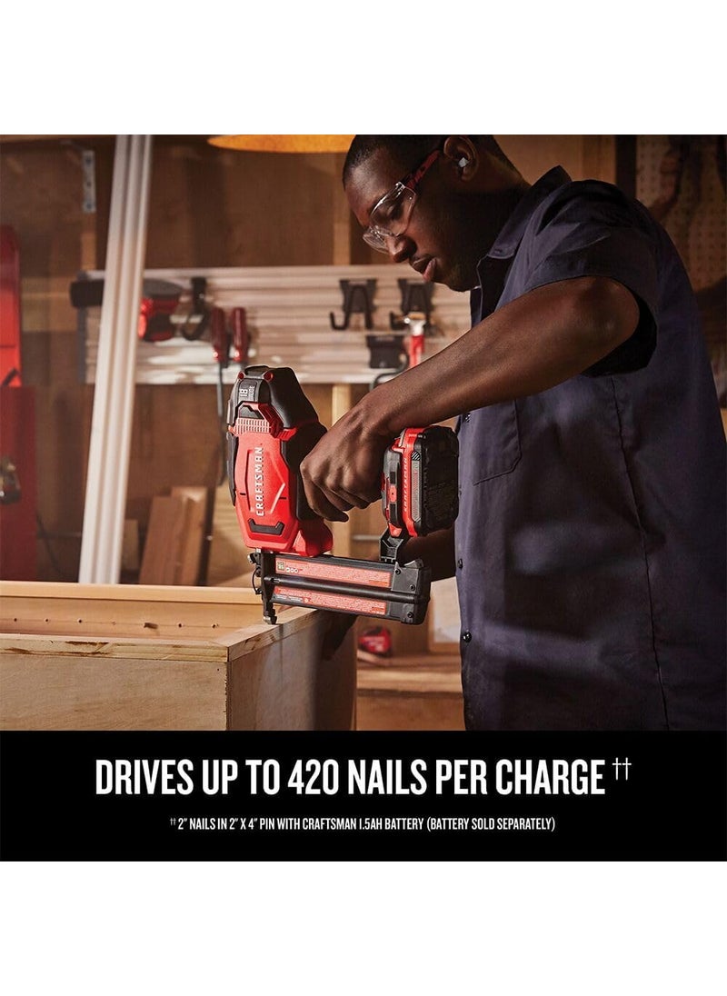 CRAFTSMAN CRAFTSMAN V20 Brad Nailer 18GA Cordless Bare Tool Only CMCN618B  - Image 4