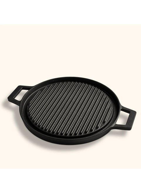 Double-Sided Circular Cast Iron Grill 1 Count