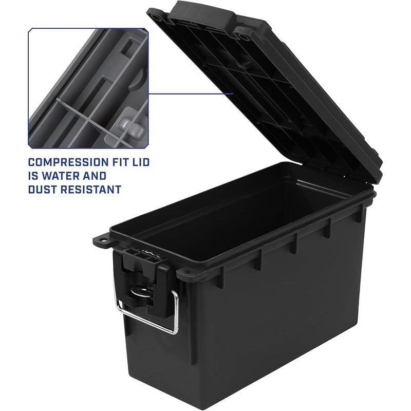 Sheffield 12629 Ammo Storage Box, .30 Cal Field Boxes, Lockable Storage Box with Handle, Secures Hunting Gear, Supplies, and Bullets, Made in USA - Image 4