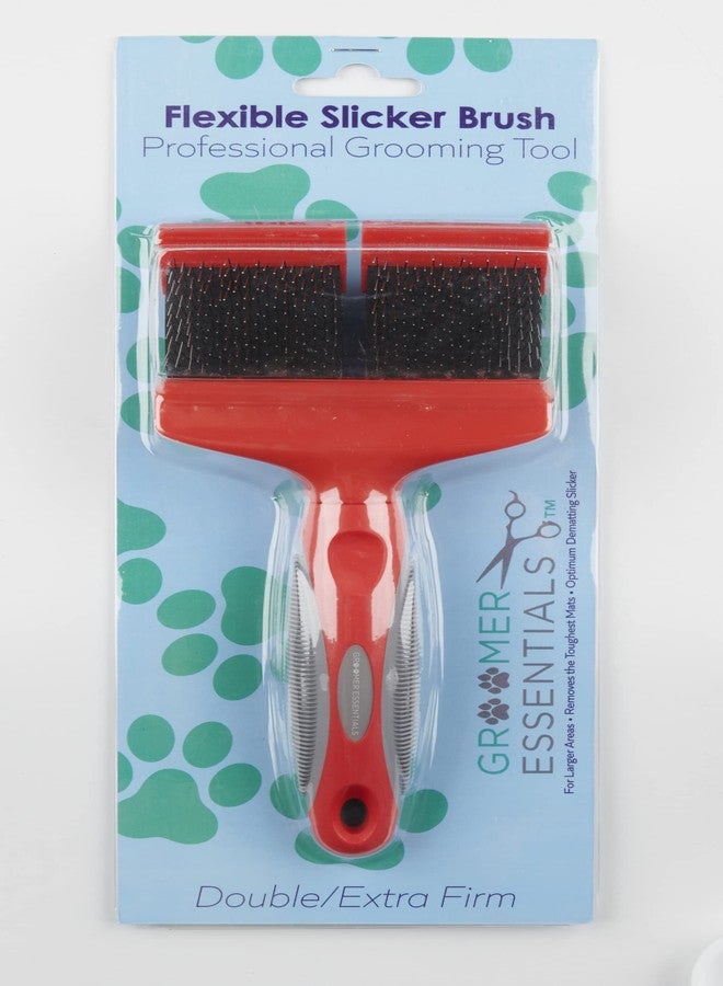 Groomer Essentials Flexible Slicker Brush - Double/Extra Firm - Image 2