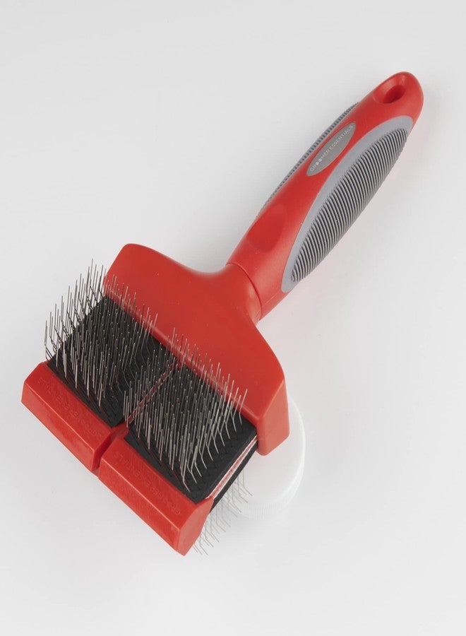 Groomer Essentials Flexible Slicker Brush - Double/Extra Firm - Image 4