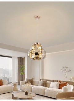 Best Power Modern LED Chandelier 6206 – 60W Pendant Light with 3 Lighting Modes & 80CM Adjustable Length – Contemporary Ceiling Light for Living Room, Dining Room, Bedroom – Elegant Acrylic Design  - Image 1