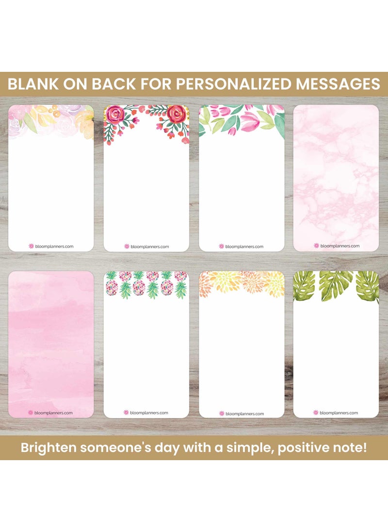 bloom daily planners bloom daily planners Encouragement Card Deck - Cute Inspirational Quote Notecards - Set of Thirty 2" x 3.5" - Assorted Designs  - Image 3