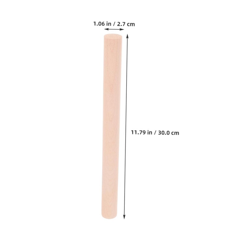 3pcs Wooden Replacement Handles for Kitchen Utensils Hammer Grip Cooking Tool - Image 3