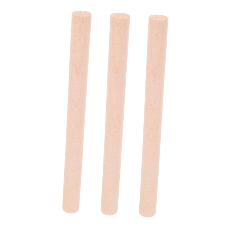 3pcs Wooden Replacement Handles for Kitchen Utensils Hammer Grip Cooking Tool - Image 2