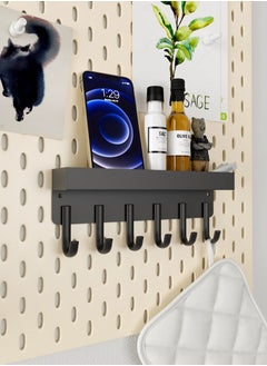 Arabest Wall Key Holder, Magnetic Key Rack with 6 Key Hooks, Stainless Steel Key Hook with Tray for Entryroom, Mudroom, Hallway, Kitchen, Office (White)  - Image 3