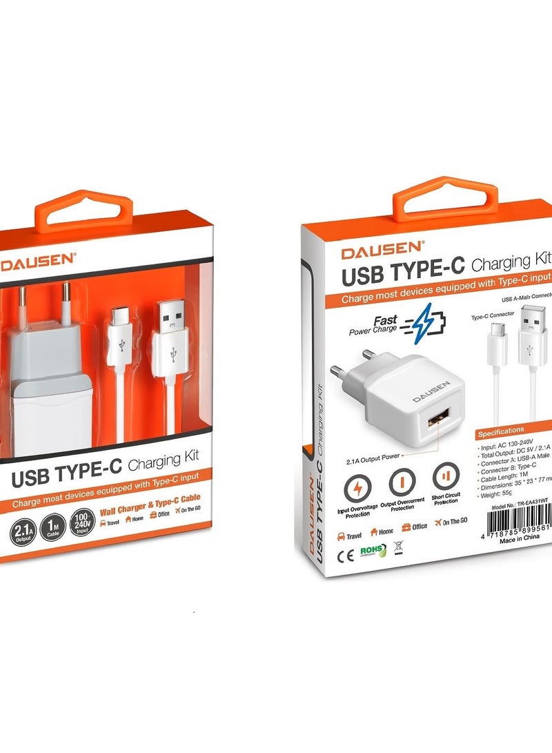 دوسن داوسن شاحن الموبايل مع كيبل تايب سى - Image 3