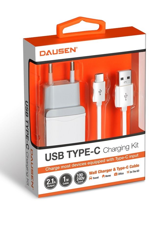 دوسن داوسن شاحن الموبايل مع كيبل تايب سى - Image 1