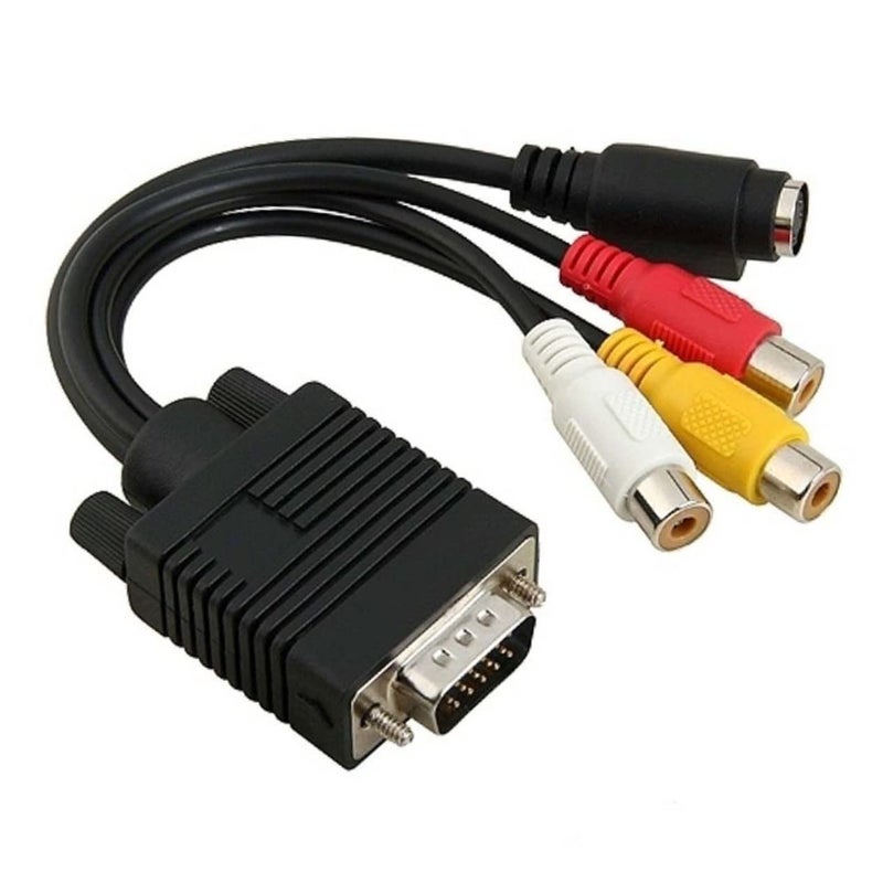 كابل محول من VGA إلى S-Video طويل متوافق مع السلسلة وما فوقها - Image 2