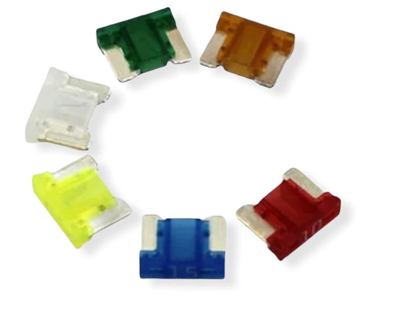 AUTO-EX Car Low Profile Micro Mini Blade Fuse Small Fuses [5,10,15,20,25,30 Amp] (Set of 12) - Image 5