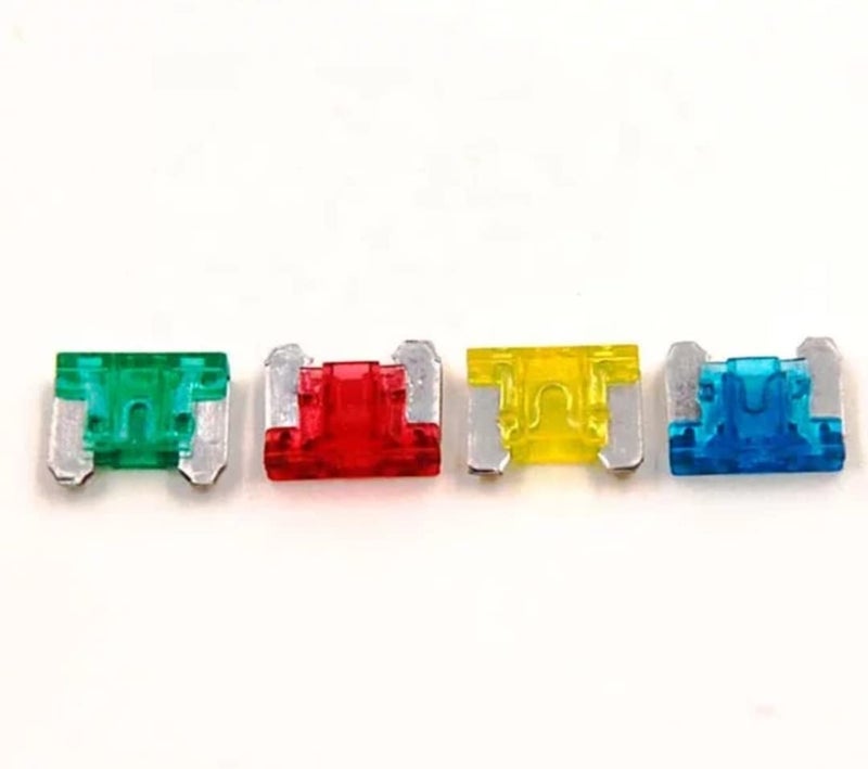 AUTO-EX Car Low Profile Micro Mini Blade Fuse Small Fuses [5,10,15,20,25,30 Amp] (Set of 12) - Image 2