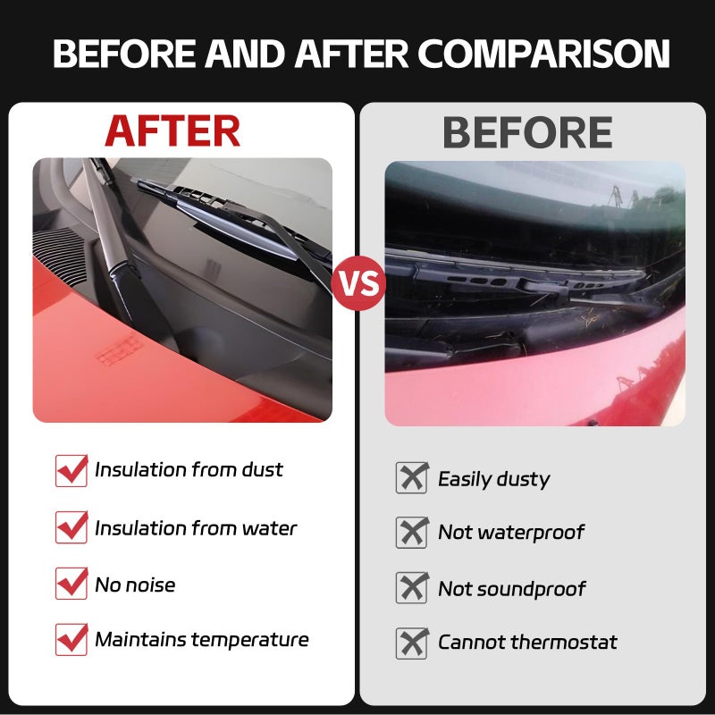 Hbxdeco Car Front Windshield Rubber Seal Strip, 2M/6.5FT Car Weather Stripping Seal Strip, Windshield Window Seal Strip Moulding Trim, Windshield Window Door Seal Rubber Strip - Image 3