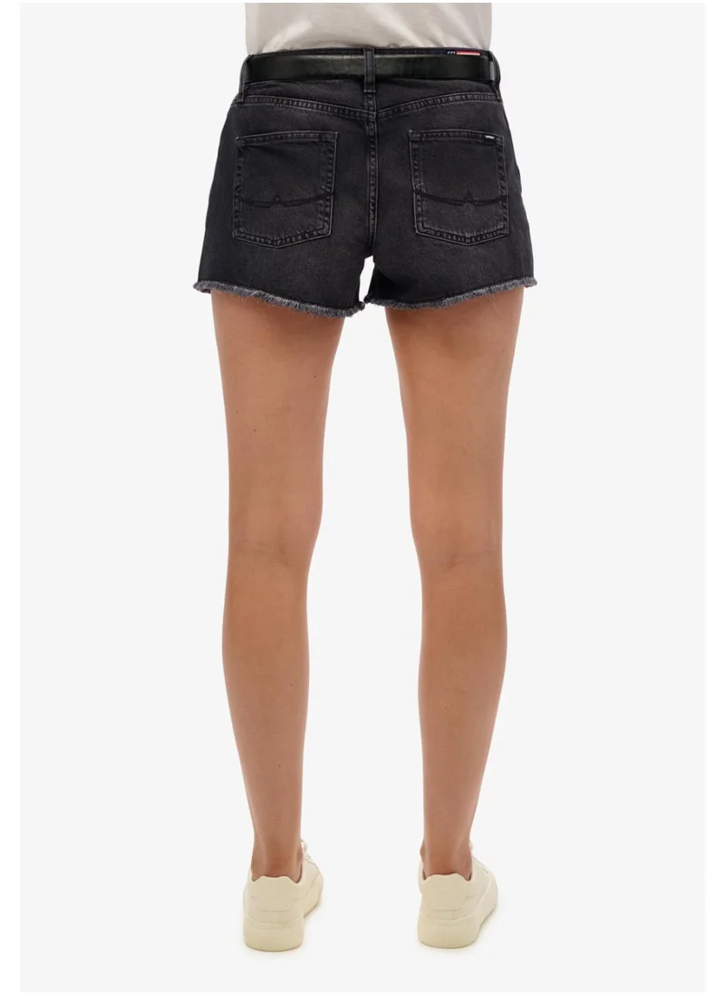 سوبر دراي Mid Rise Denim Hot Short