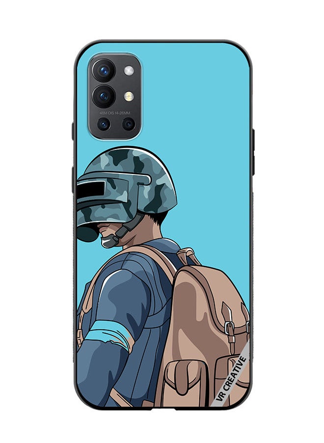 VR CREATIVE - Protective Case Cover For OnePlus 9R Helmet And In Military Uniform Design Multicolour - Image 1