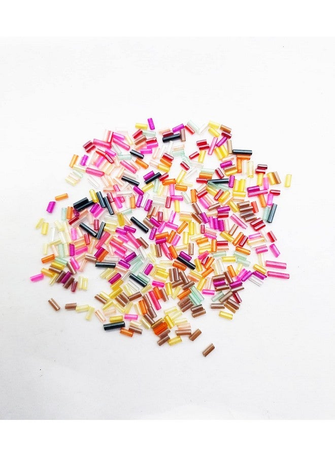 إيشوبي 300 جرام 12 لونًا × 25 جرامًا من خرز الأنابيب الزجاجي متعدد الألوان المقطوع لمجموعة صنع المجوهرات ومواد الفنون والحرف اليدوية للتطريز والقلائد والأساور ومواد صنع الأقراط DIY Ki (9) - Image 2