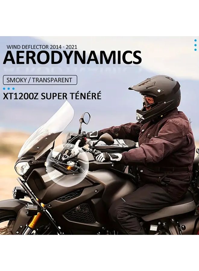 واقي الرياح الشفاف لجانب الدراجة النارية لحماية اليدين، مناسب لـ Yamaha XT1200Z 2014-2021 - Image 3