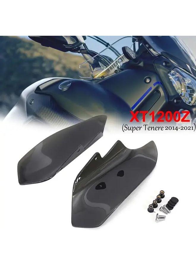 واقي الرياح الشفاف لجانب الدراجة النارية لحماية اليدين، مناسب لـ Yamaha XT1200Z 2014-2021 - Image 1