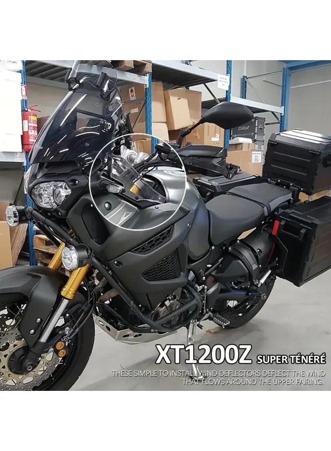 واقي الرياح الشفاف لجانب الدراجة النارية لحماية اليدين، مناسب لـ Yamaha XT1200Z 2014-2021 - Image 2