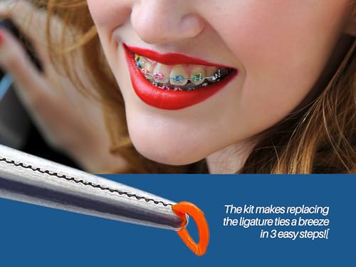 Artman Instruments Ligas para Brackets Ortodoncia Dental braces color changing kit orthodontic Dental Ligature Ties for Brackets Change Braces Color Easily DIY Braces Color Kit 1040pcs - Image 5