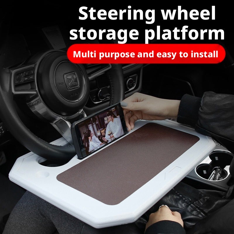 Car Laptop Desk Tray with Cup Holder - Image 2