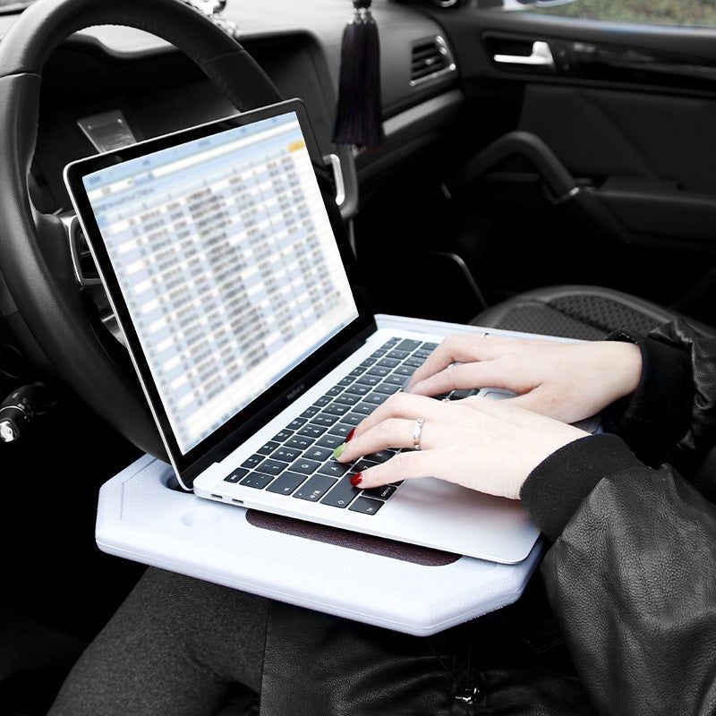 Car Laptop Desk Tray with Cup Holder - Image 3