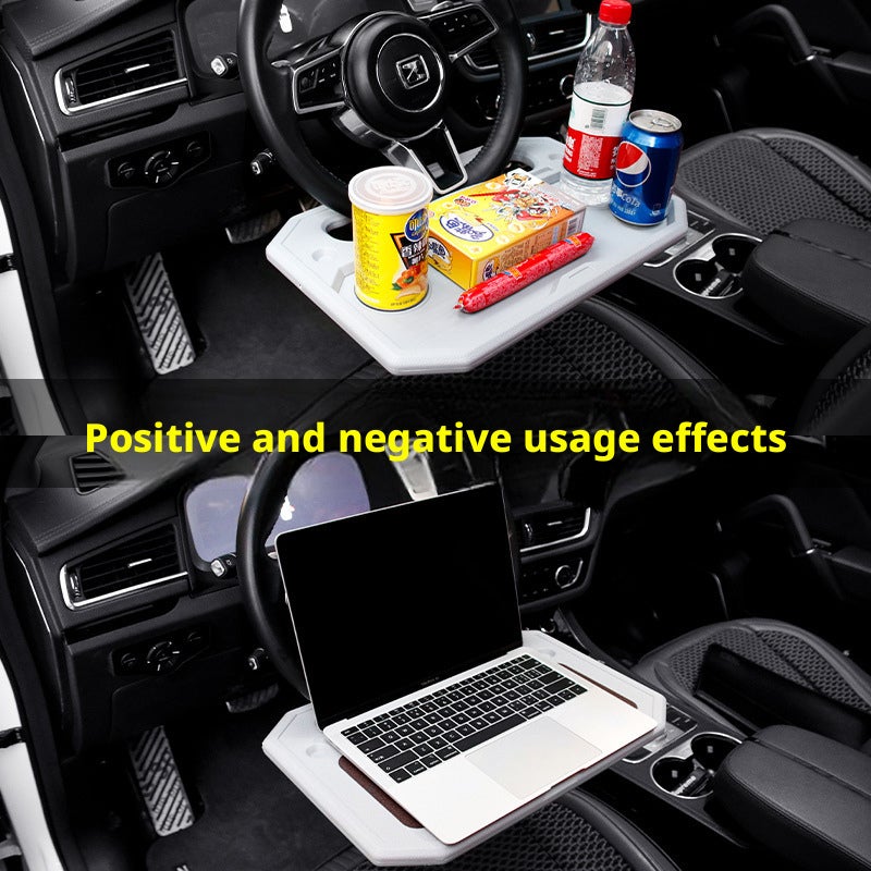 Car Laptop Desk Tray with Cup Holder - Image 4