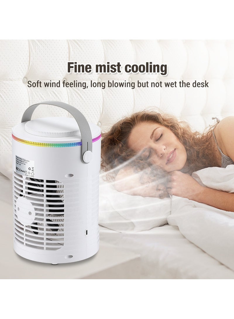 general Touch Three Spray Cooling Air Conditioning Fan Mini Household Water Desktop Portable Cooling  Electric Fan - Image 2