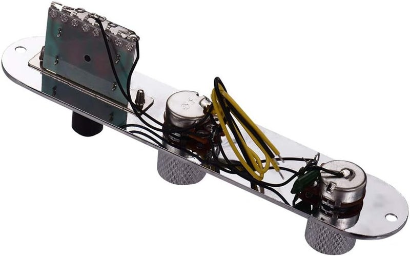 لوحة تحكم مع مقابض لاستبدال لوحة التحكم في الجيتار، لوحة تحكم معدنية من نوع Telecaster مع مقابض - Image 4