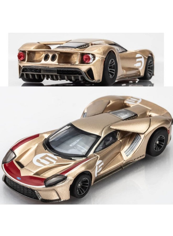AFX/Racemasters Ford GT Heritage #5 Gold AFX22061 HO Slot Racing Cars - Image 1
