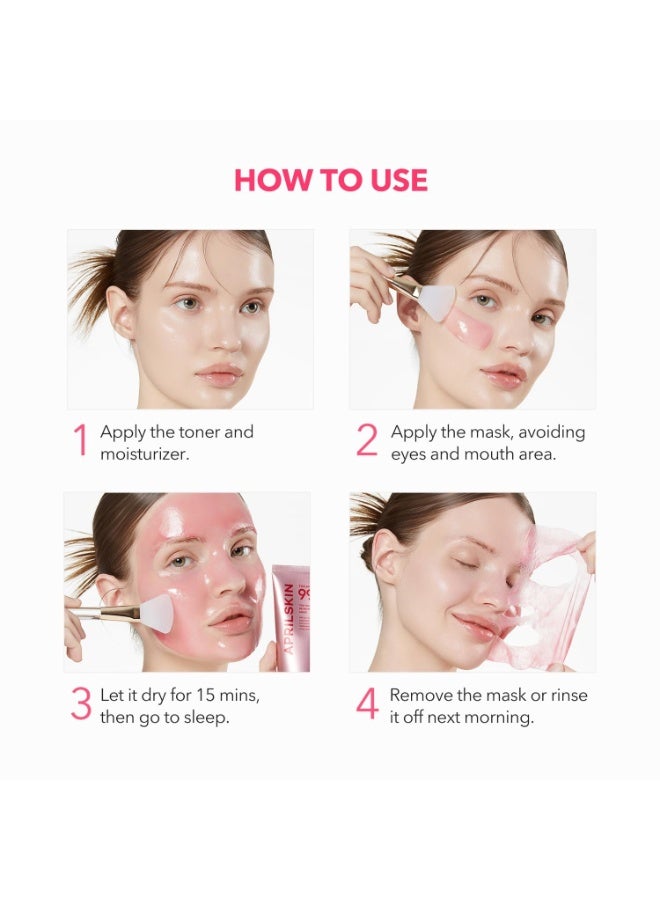 أبريل سكين TXA Niacinamide 99 قناع التغليف بين عشية وضحاها  99٪ TXA + Niacinamide عالية النقاء لنغمة الجلد غير المتساوية - Image 5