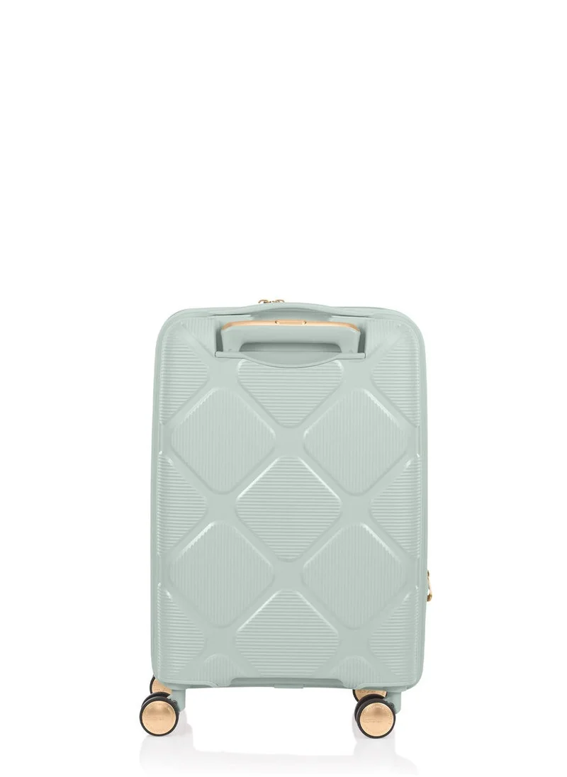 امريكان توريستر Instagon 55 cm Expandable Spinner Luggage Trolly bag with TSA Lock Pastel Green