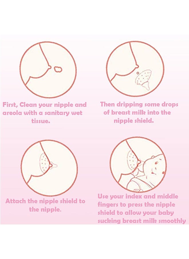 Nipple Shields for Nursing Newborn, Upgraded 25mm Nippleshield for Breastfeeding Nursing Mothers with Inverted  Sore Nipple with Storage Box - Image 4