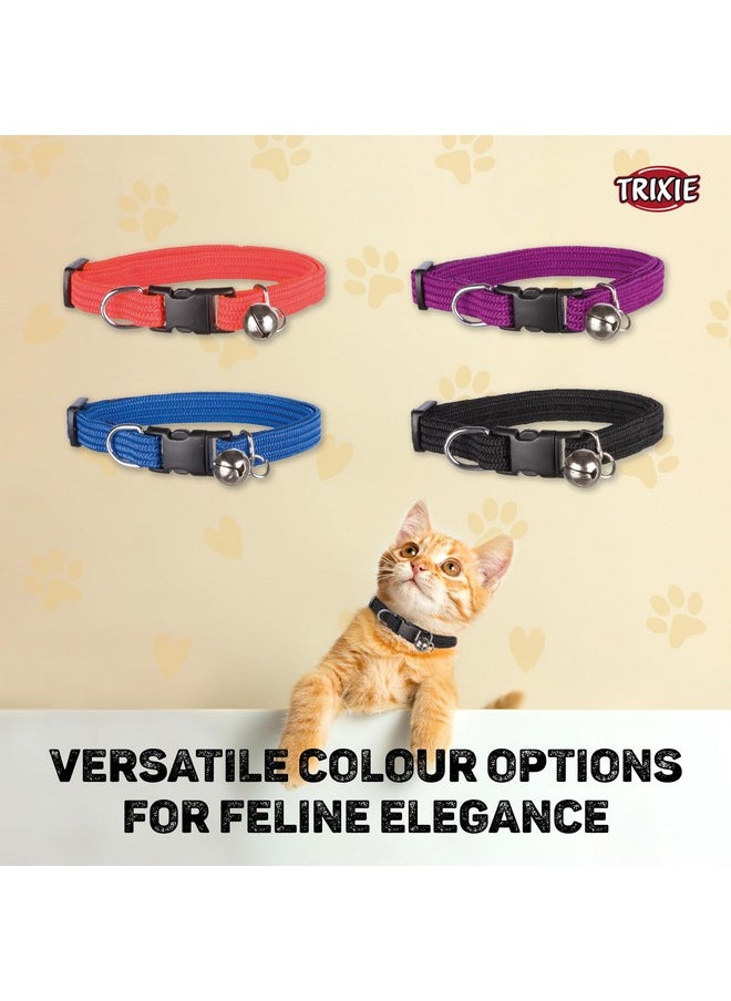 Trixie - Adjustable Elastic Cat Collar With Bell (Color May Vary) - 1 Pc And Mark And Chappell Healthy Bites Urinary Care Cat Treats, 65 G - 1 Pc - Image 1