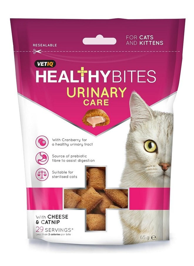 Trixie - Adjustable Elastic Cat Collar With Bell (Color May Vary) - 1 Pc And Mark And Chappell Healthy Bites Urinary Care Cat Treats, 65 G - 1 Pc - Image 1