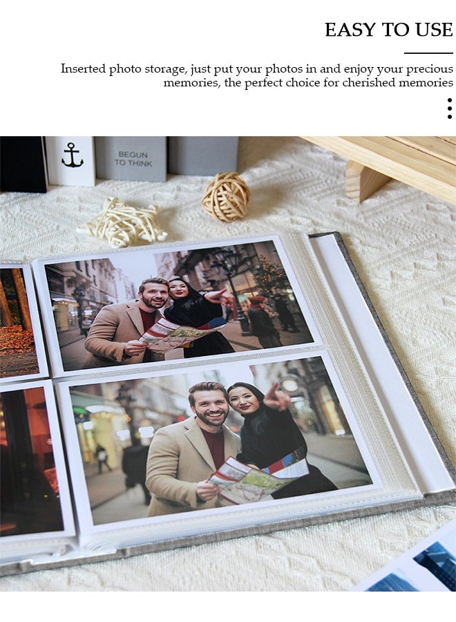 DUNISO 200 Pockets Foil Stamping Photo Album for 6 Inches Photos Portable Photo Album for Family Wedding Boys Girls - Image 5
