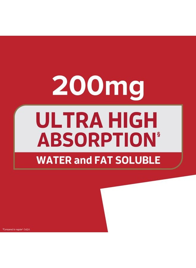 Qunol CoQ10 200mg Softgels, Ultra CoQ10 - Ultra High Absorption Coenzyme Q10 Supplements - Antioxidant Supplement for Vascular and Heart Health & Energy Production - 2 Month Supply - 60 Count - Image 2