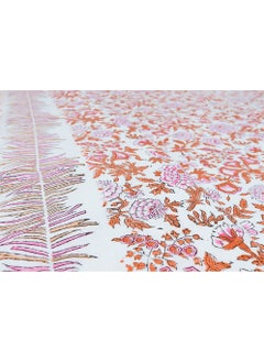 OJARIYA Super King Size Multicolored Sheet (with 250 TC) With Handblock Printed Organic Colors on 100 Percent Premium Organic Cotton and Pillow Covers  - Image 5