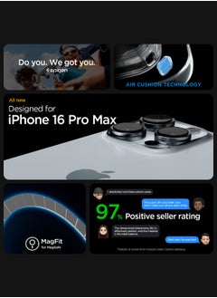 Spigen غطاء حماية Ultra Hybrid MagFit لهاتف iPhone 16 Pro Max مزود بـ MagSafe (2024) - تيتانيوم طبيعي فاتح  - Image 2